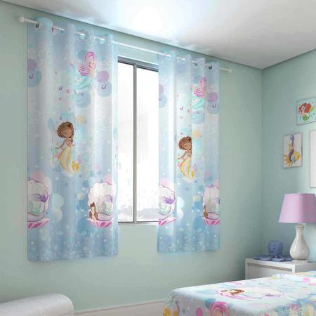 Imagem de Cortina Quarto Infantil Basic Estampada 2,00 x 1,80 Santista Menino E Menina