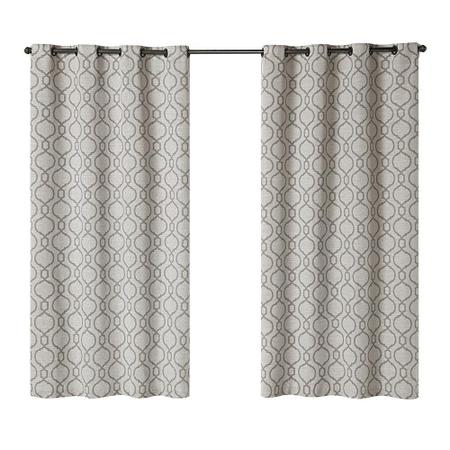 Cortina Rústica Capri Estampada 2,70 M X 2,30 M - Cinza - Eddi Casa Imagem de Cortina Rústica Capri Estampada 2,70 M X 2,30 M - Cinza