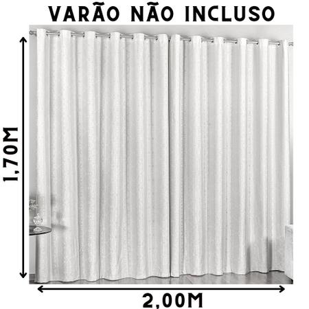 Imagem de cortina sala semi blackout prime tabaco perciana luxo blecaute 2m tecido 60/40