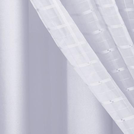 Cortina Voil Xadrez 5.00x2.60 Com Forro Blackout - J&C ACESSÓRIOS PARA CORTINAS Imagem de Cortina Voil Xadrez 5.00x2.60 Com Forro Blackout