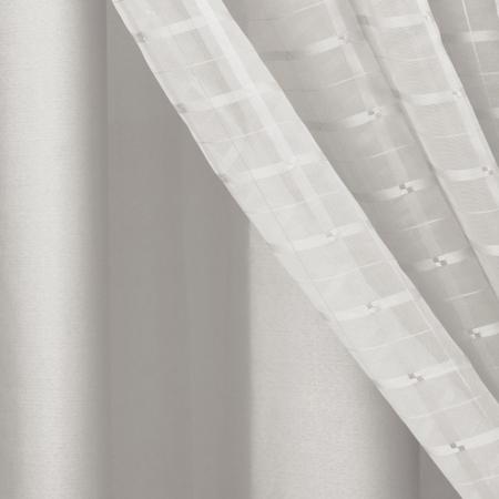 Cortina Voil Xadrez 6.00x2.50 Com Forro Blackout - J&C ACESSÓRIOS PARA CORTINAS Imagem de Cortina Voil Xadrez 6.00x2.50 Com Forro Blackout
