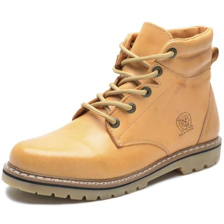 Coturno Bota Adventure Couro Natural Cla Cle Imagem de Coturno Bota Adventure Couro Natural Cla Cle