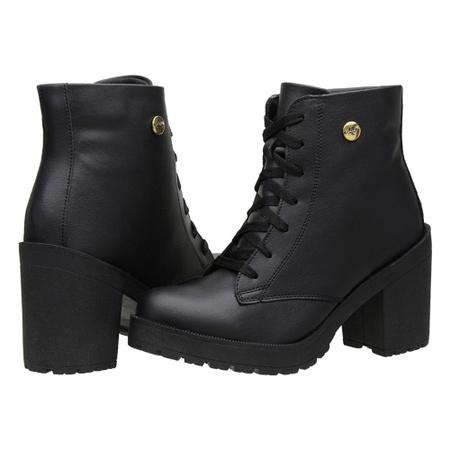 Coturno Bota Feminina Blogueira Salto Tratorado Original Muritalle