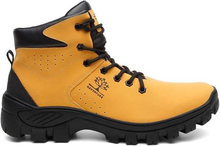 Coturno de Couro Masculino Adventure Bota Masculina Couro Montana