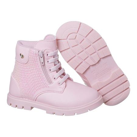 Imagem de Coturno Bota menina Rosa Inverno Camin Casual