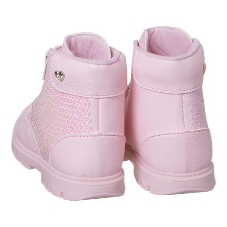 Imagem de Coturno Bota menina Rosa Inverno Camin Casual