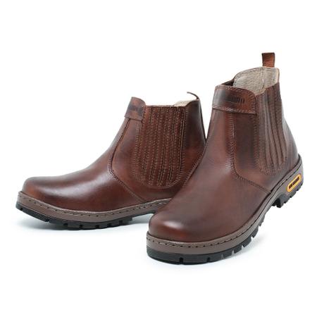 Bota Tênis Masculino Couro Nobuck Original Natural Agropecuária Casual  Resistente Qualidade - JVClay - Bota Masculina - Magazine Luiza