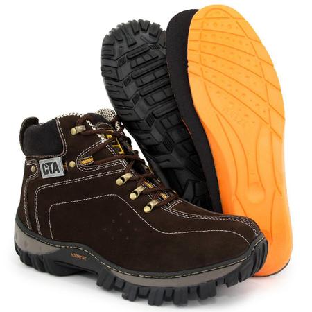 Coturno Bota Unissex Adventure Trilha Adulto e Infantil Sola Tratorada  Antiderrapante COURO - Cia - Bota para Escalada e Trekking - Magazine Luiza