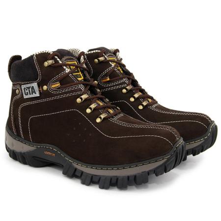 Coturno Bota Unissex Adventure Trilha Adulto e Infantil Sola Tratorada  Antiderrapante COURO - Cia - Bota para Escalada e Trekking - Magazine Luiza