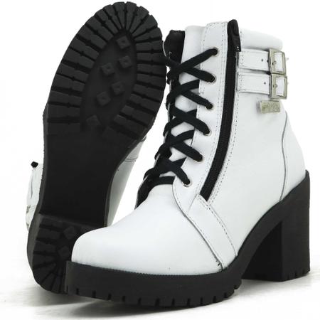 Coturno feminino atron couro sales