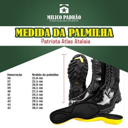 Coturno Militar Patriota Atalaia Atlas Atalaia Coturno
