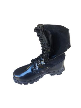 Coturno preto troller leve com ziper Price Cal ados Atalaia