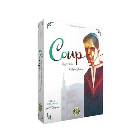 Coup 2a Edição - Jogo de Cartas - Grok Games (incluindo Expansão: A  Reforma) - Outros Livros - Magazine Luiza