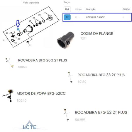 Imagem de Coxim Da Flange Para Roçadeira BFG 33/S Plus Buffalo