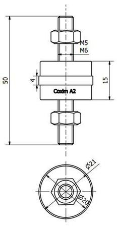 Imagem de Coxim Vibra-Stop A2 Para Motores E Compressores