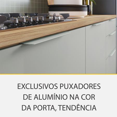 Imagem de Cozinha 6 Peças 4 Portas 7 Gavetas Ripado Painel Ilha Marquesa 100 MDF