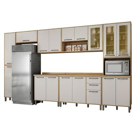 Cozinha 7 Peças Áustria Cinamomo Off White - Valdemóveis - VALDEMOVEIS Imagem de Cozinha 7 Peças Áustria Cinamomo Off White - Valdemóveis