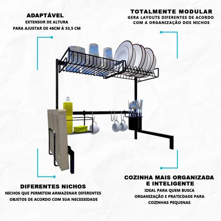 Imagem de Cozinha Autossustentável Escorredor Modular Linha Elegance