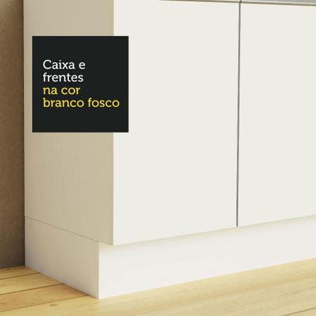 Imagem de Cozinha Compacta 100% MDF Madesa Smart 190 cm Com Armário, Balcão e Tampo