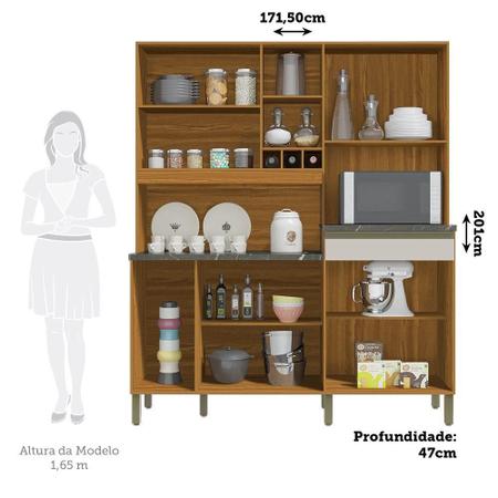 Cozinha Compacta Com 9 Portas 1 Gaveta 100% Mdf Merlot Perfil Rio Doce Amendoa/Offwhite Imagem de Cozinha Compacta Com 9 Portas 1 Gaveta 100% Mdf Merlot Perfil Rio Doce Amendoa/Offwhite