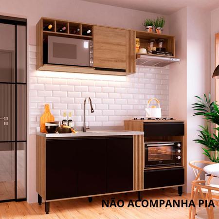 Imagem de Cozinha Compacta Com Balcão para Pia Armário e Aéreo