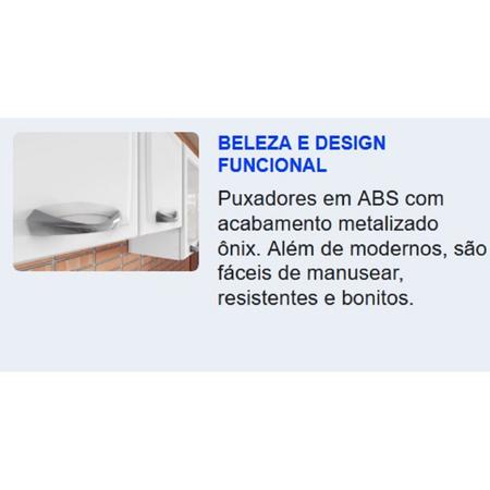 Imagem de Cozinha Compacta em Aço 4 Peças 14 Portas 2 Gavetas Paneleiro Duplo em Aço New Premium