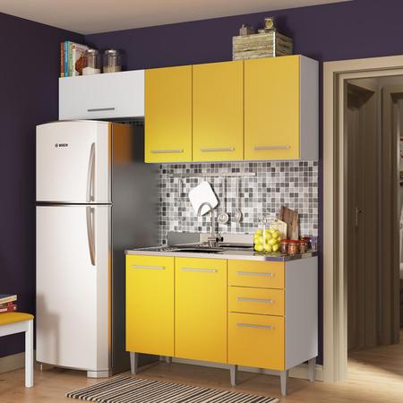 Imagem de Cozinha Compacta Glamy Suzana Madesa Branco/Amarelo