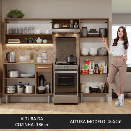 Imagem de Cozinha Compacta Madesa Emilly Pop Com Armário e Balcão