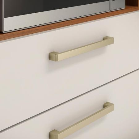 Cozinha Compacta Select com Balcão 6 Portas e 2 Gavetas Demóbile Amendola Branco Imagem de Cozinha Compacta Select com Balcão 6 Portas e 2 Gavetas Demóbile Amendola Branco