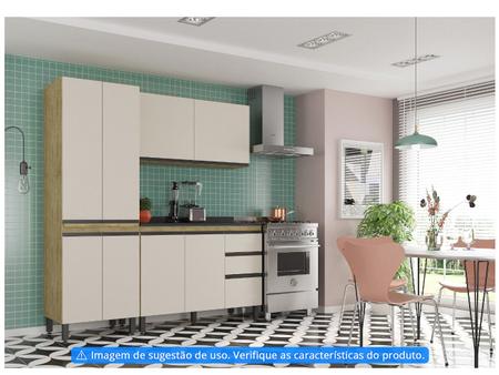 Imagem de Cozinha Compacta SMP Viena com Balcão 8 Portas