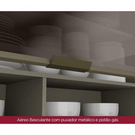 Imagem de Cozinha Completa com Vidro 7 Peças 12 Portas 100% MDF Aurora Espresso Móveis