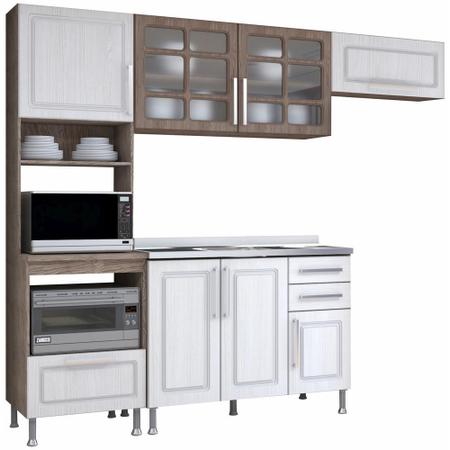 Cozinha Completa Indékes Sônia, 5 Peças, Branco, 120 cm