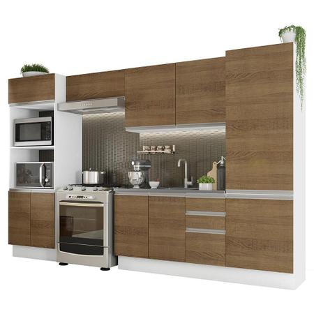 Imagem de Cozinha Completa Madesa 100% MDF Acordes 2 gavetas 11 Portas (Sem Tampo e Pia)