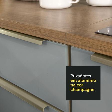 Imagem de Cozinha Completa Madesa Lux 240002 com Armário e Balcão - Rustic/Cinza