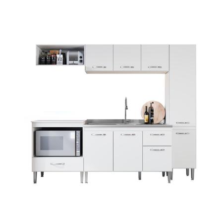 Imagem de Cozinha Completa Modulada 9 Portas Larissa Branco