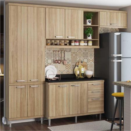 Cozinha Completa Multimóveis com 5 peças Sicília 5841 Argila/Argila Imagem de Cozinha Completa Multimóveis com 5 peças Sicília 5841 Argila/Argila