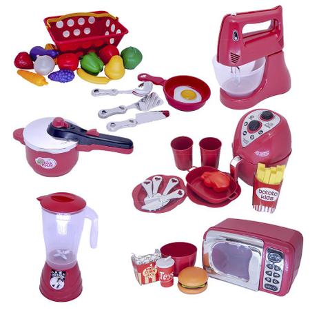 TOGEVAL Brinquedo Para Crianças 38 Pçs/Conjunto Com Comida Para