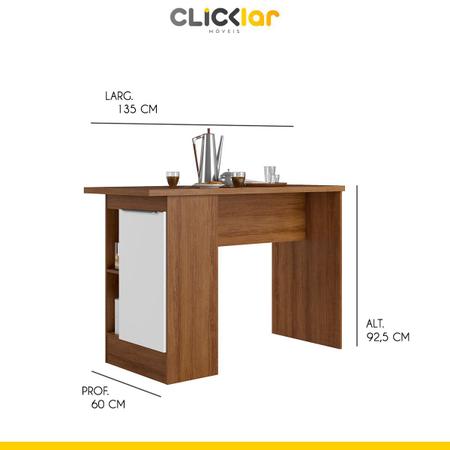 Imagem de Cozinha de Canto Completa Modulada Ilha 232/287 Cm 10 Peças 16 Portas 4 Gv MDP Mel Branco - ClickLar