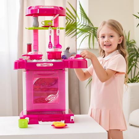 Imagem de Cozinha Infantil Brinquedo C/ Som e Luz Princess Replay Kids