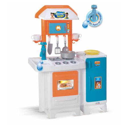 Imagem de Cozinha Infantil Completa com Forno e Geladeira Torneira com água