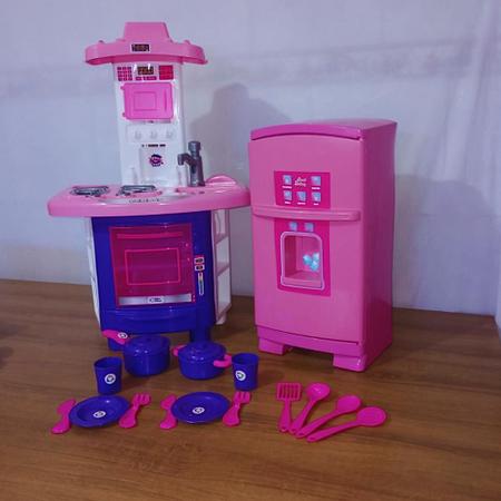 Imagem de Cozinha Infantil Completa com Geladeira Brinquedo