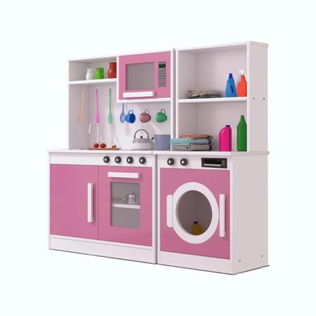 Imagem de Cozinha Infantil + Maquina de Lavar Criança Feliz 100% MDF