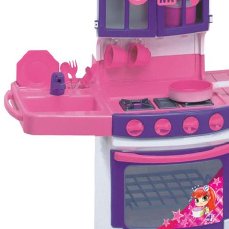 Imagem de Cozinha Mágica Infantil Magic Toys com Fogão Pia Acessórios