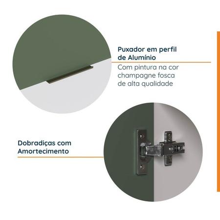 Imagem de Cozinha Modulada 5 Peças com Tampo 2 Aéreos 2 Balcões 1 Torre Quente Ipanema CabeCasa MadeiraMadeira