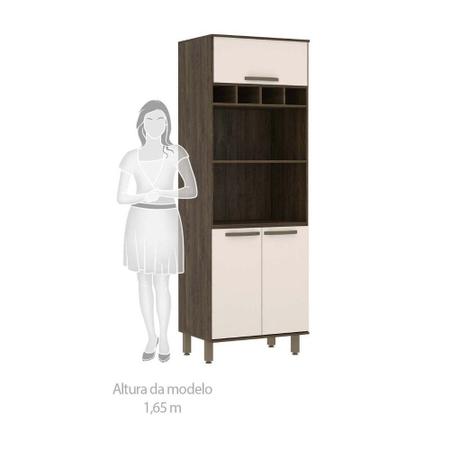 Cozinha Completa Modulada Sara com 3 Peças Castanho/Perola Luciane Monte  Sua Cozinha Overlar: Produtos para sua casa, móveis, tecnologia, brinquedos  e eletrodomésticos