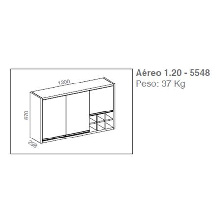 Imagem de Cozinha Suprema 018 Belaflex Niagara/Carvalho Hanover