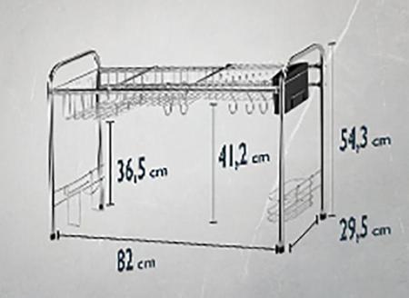 Imagem de Cozinha Suspensa Modular Autosustentável Escorredor 82cm - Arthi