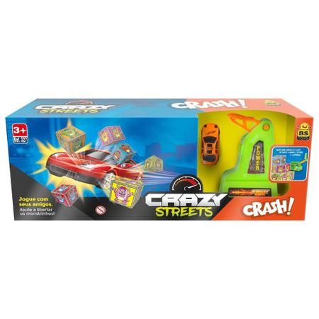 Imagem de Crazy Streets Crash Pista Lançador Corrida Brinquedo BS Toys