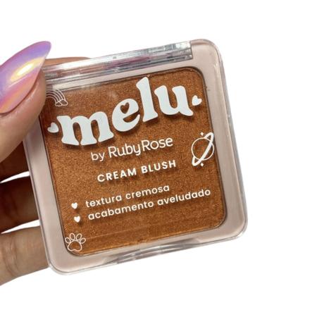 Cream Blush Cookie Melu Textura Cremosa Aveludado Ruby Rose - Melu Ruby Rose Imagem de Cream Blush Cookie Melu Textura Cremosa Aveludado Ruby Rose
