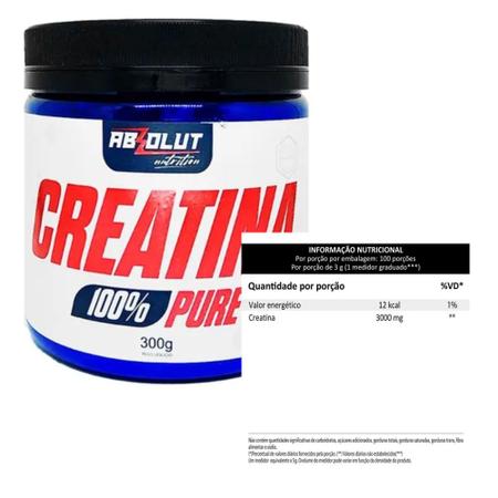 Imagem de Creatina 100% pure 300g - absolut nutrition